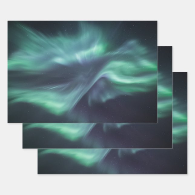 Northern Lights Wrapping Paper Sheet (Set)