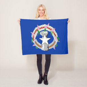 Northern Mariana Islands Flag Fleece Blanket