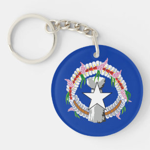 Northern Mariana Islands Flag Key Ring