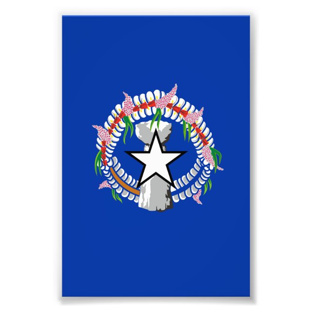 Northern Mariana Islands flag Photo Print (Front)