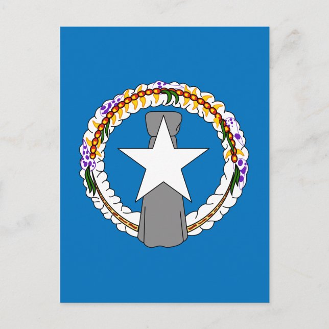 Northern Mariana Islands Flag Postcard (Front)