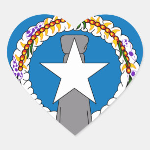 northern mariana islands heart sticker
