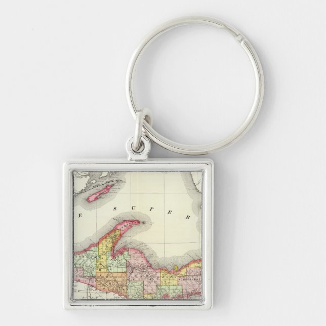 Northern Michigan Key Ring (Front)