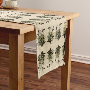 Northern Mocking Bird, Audubon's Birds of America Short Table Runner