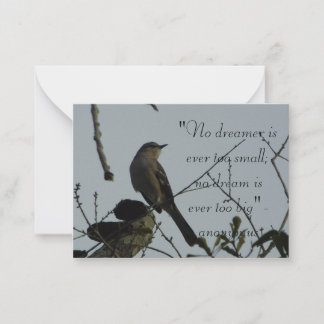 Northern Mocking Bird Quote Clearwater Florida Card
