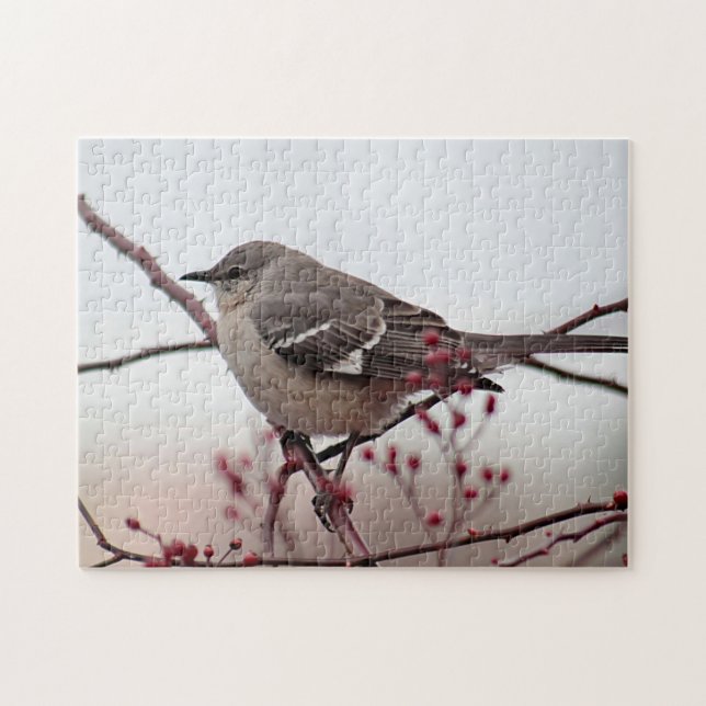 Northern mockingbird jigsaw puzzle (Horizontal)