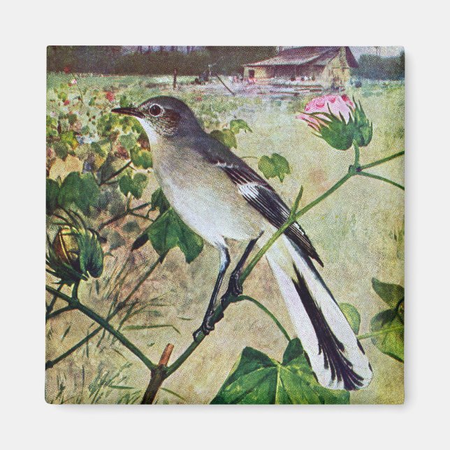 Northern Mockingbird Magnet (Front)