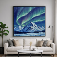 Northern Mountains - Painterly Style Landscape Art