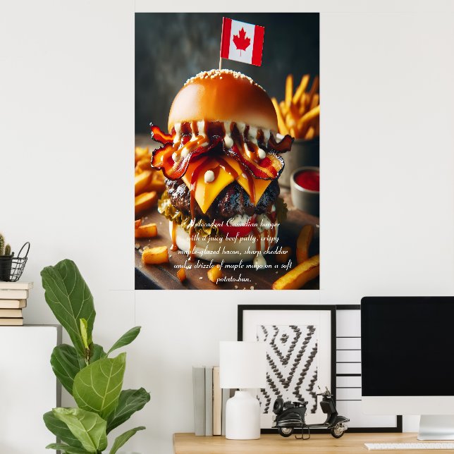 Northern Nibbler: Maple Bacon Bliss 24x36 Poster (Home Office)
