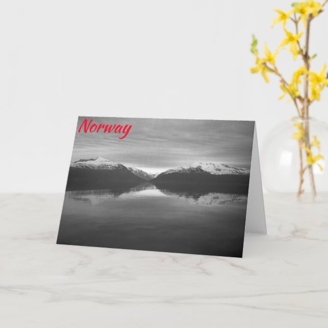 Northern Norway Card (Yellow Flower)