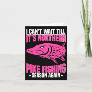 Northern Pike Fisherman Fishing Net Northern Pike Card