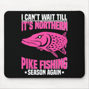 Northern Pike Fisherman Fishing Net Northern Pike Mouse Pad