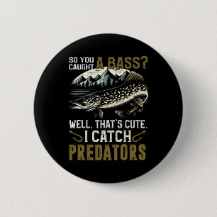 Northern Pike Fishing 6 Cm Round Badge