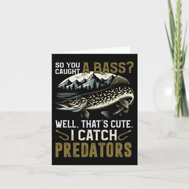 Northern Pike Fishing  Card (Front)