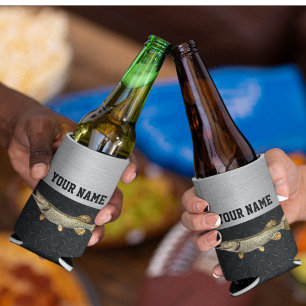 Northern Pike Fishing Name Rugged Angler Can Cooler