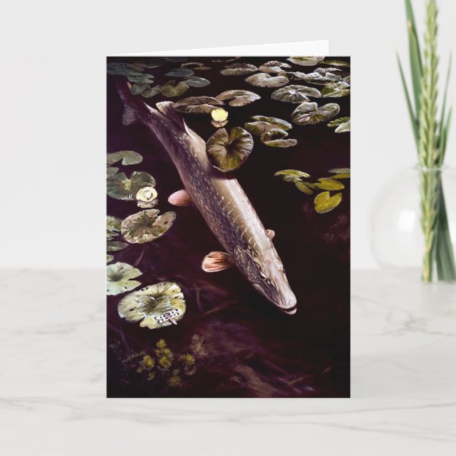 northern pike greeting card (Front)