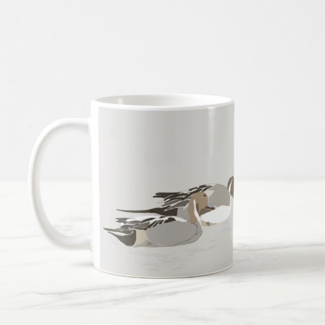Northern Pintail Ducks Coffee Mug (Left)