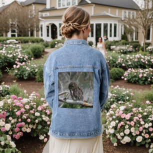 Northern Pygmy Owl Denim Jacket