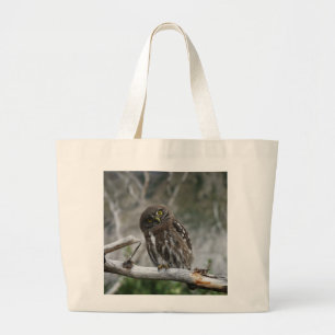 Northern Pygmy Owl Large Tote Bag