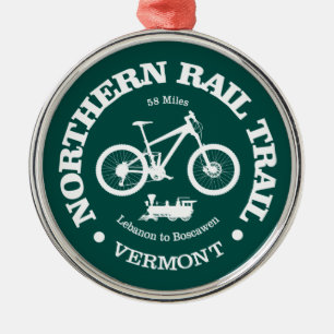 Northern Rail Trail (cycling) Metal Ornament