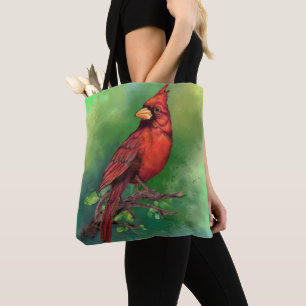 Northern Red Cardinal Tote Bag