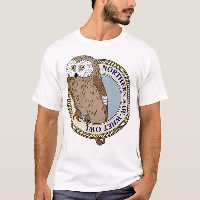 Northern Saw-Whet Owl-M T-Shirt (Front)