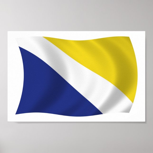 Northern Schleswig Flag Poster Print (Front)