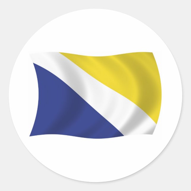 Northern Schleswig Flag Sticker (Front)