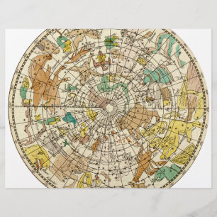 Northern Sky Star Chart and Constellations Map Flyer