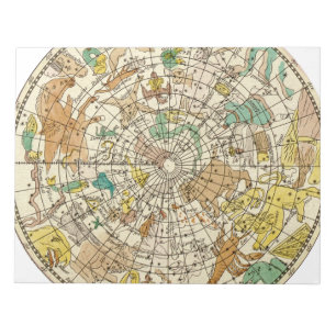 Northern Sky Star Chart and Constellations Map Notepad