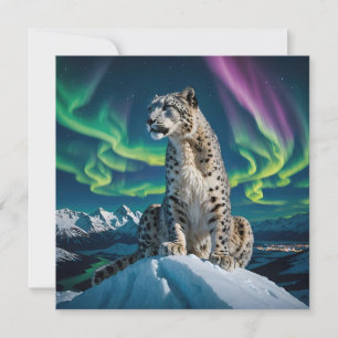 “Northern Sky Wanderer” – Snow Leopard Portrait Save The Date