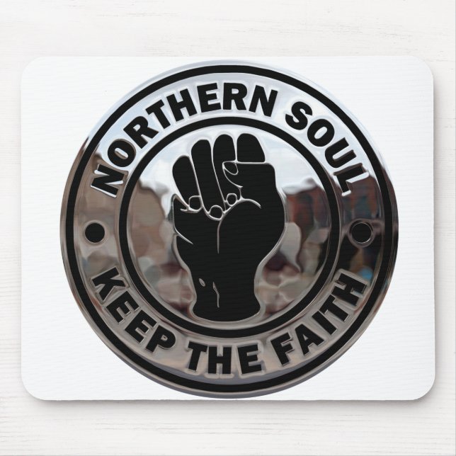 northern soul chrome and black mouse pad (Front)