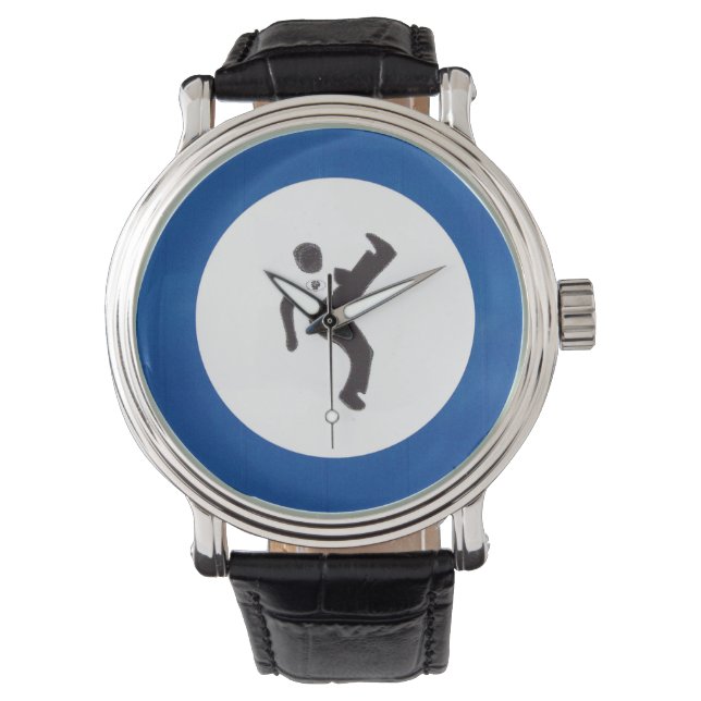 Northern Soul Dancer & Mod Target Wristwatch (Front)