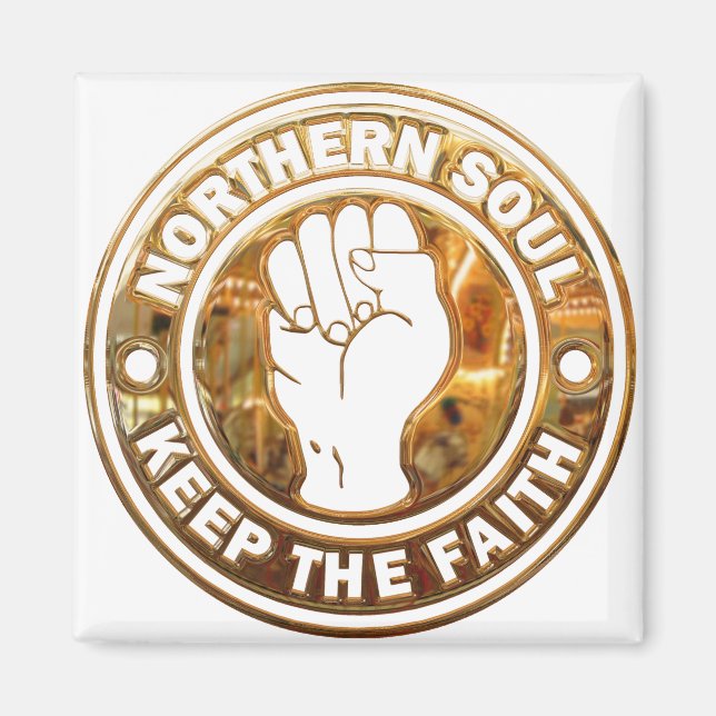 Northern Soul Gold Magnet (Front)
