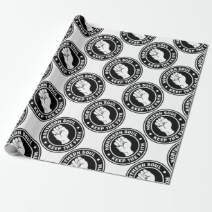 northern soul Logo  black Wrapping Paper