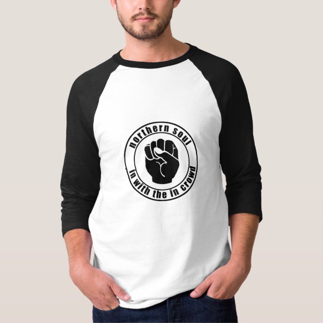 Northern Soul Patch In Crowd T-Shirt (Front)