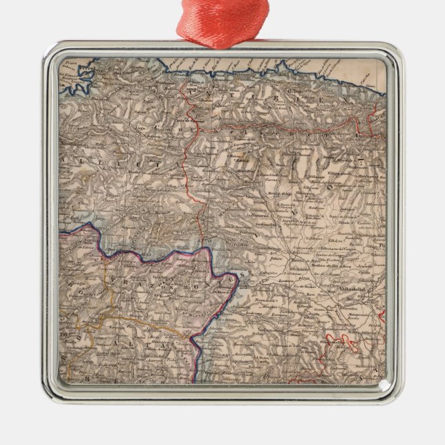 Northern Spain Metal Tree Decoration (Front)