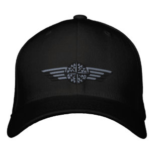 Northern Star Compass Pilot Wings Embroidered Hat