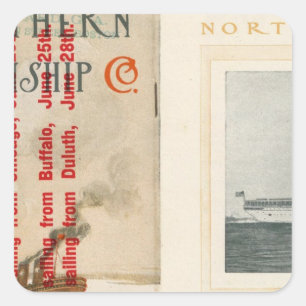 Northern Steamship Company Square Sticker