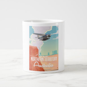 northern territory Australia travel cartoon Large Coffee Mug
