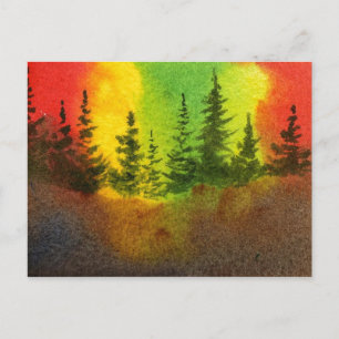 "Northern Twilight #2" Country Roads Postcard