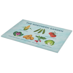 Northern Vegetable Garden Cutting Board