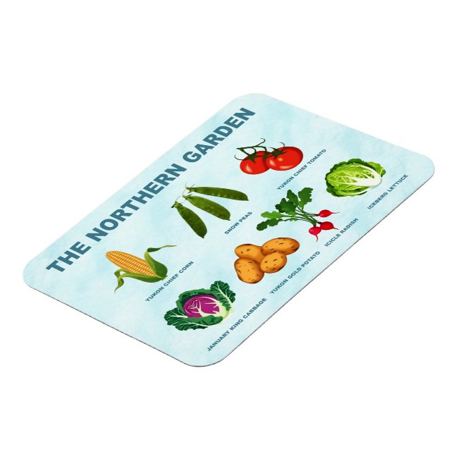 Northern Vegetable Garden Magnet (Left Side)