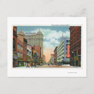 Northern View of Main Street Postcard