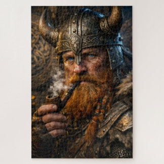 Northern Warrior in Winter Light Jigsaw Puzzle