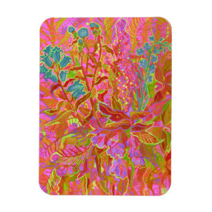 Northern Wildflowers Colourful Summer Floral Art  Magnet