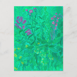 Northern Wildflowers Summer Flowers Floral Art Postcard