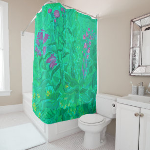 Northern Wildflowers Summer Flowers Floral Art  Shower Curtain