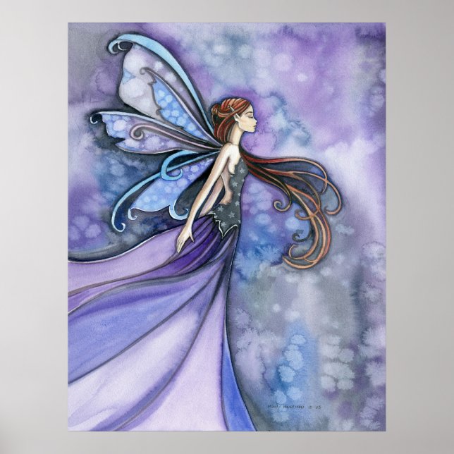 Northern Wind Fairy Poster Print by Molly Harrison (Front)