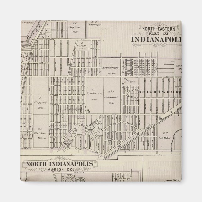 Northerneastern part of Indianapolis Magnet (Front)